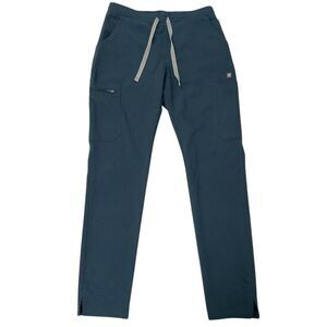 Figs Yola Skinny Scrub Pants Womens XS Teal Lightweight Comfort Uniform Work